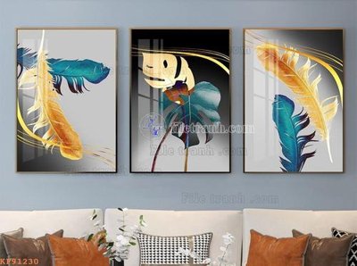 Hình ảnh gốc File tranh hiện đại pha lê gương KF91230 (để in khổ lớn)