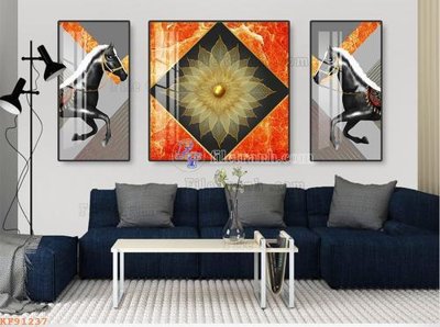 File gốc in ấn File tranh hiện đại pha lê gương KF91237 chuẩn màu CMYK