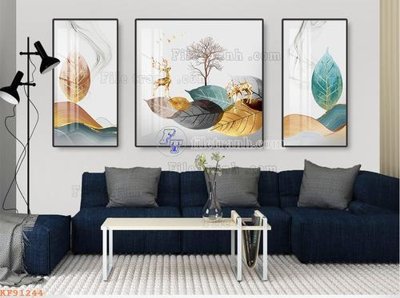 File gốc File tranh hiện đại pha lê gương KF91244 (dành cho trang trí nội thất)