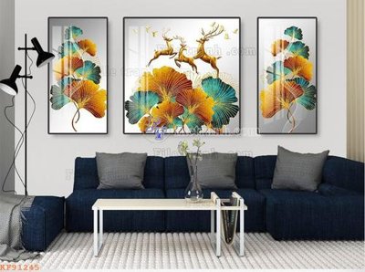 File in mica File tranh hiện đại pha lê gương KF91245 (ảnh gốc) đẹp