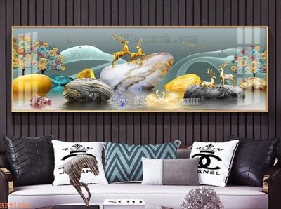 File PSD File tranh hiện đại pha lê gương KF91280 (bản gốc) dễ dàng edit