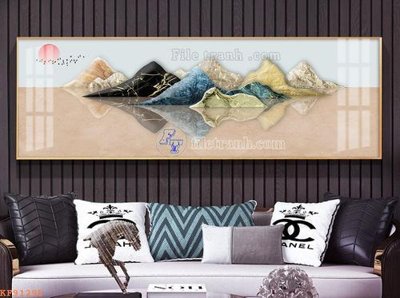 Download file tranh File tranh hiện đại pha lê gương KF91295 (file gốc PSD)