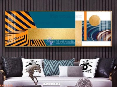 File in mica File tranh hiện đại pha lê gương KF91326 (bản gốc) làm vách ngăn