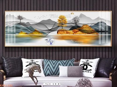 Tải file File tranh hiện đại pha lê gương KF91342 (PSD) cho in tranh kính