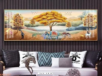 Hình ảnh gốc File tranh hiện đại pha lê gương KF91357 (để in khổ lớn)