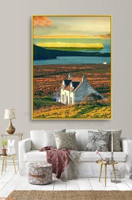 File in ấn File tranh hiện đại pha lê gương KF91366 (bản gốc) chất lượng cao