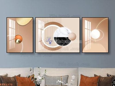 File gốc File tranh hiện đại pha lê gương KF91370 (in lụa) tranh phong thủy