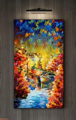 File tranh PSD File tranh hiện đại pha lê gương KF91375 chất lượng cao