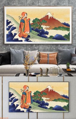 File ảnh File tranh hiện đại pha lê gương KF91378 (gốc) cho trang trí nội thất