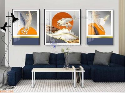 Download file gốc File tranh hiện đại pha lê gương KF91396 (in mica) trang trí