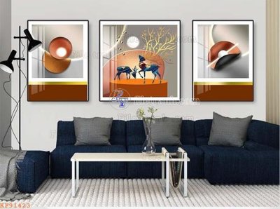 Download file File tranh hiện đại pha lê gương KF91423 (gốc) cho xưởng in