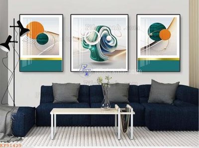 File in ấn chuyên nghiệp File tranh hiện đại pha lê gương KF91429 (file gốc)