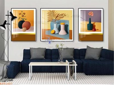 File tranh File tranh hiện đại pha lê gương KF91457 (gốc) chủ đề thành phố