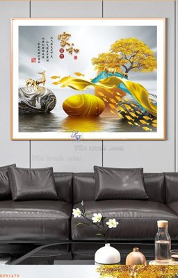 Hình ảnh file gốc File tranh hiện đại pha lê gương KF91479 (chất lượng cao)