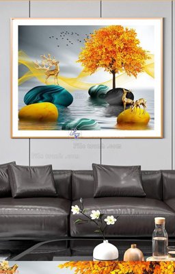 File gốc File tranh hiện đại pha lê gương KF91483 (cho in ấn) từ Filetranh.com