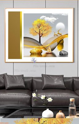 Download file gốc File tranh hiện đại pha lê gương KF91486 (in mica) logo