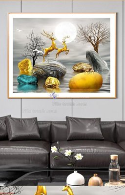 File tranh gốc File tranh hiện đại pha lê gương KF91488 (bản quyền) file PSD