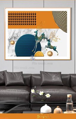 File gốc File tranh hiện đại pha lê gương KF91490 (PNG) không nền chất lượng