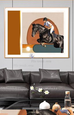 File in ấn File tranh hiện đại pha lê gương KF91507 (bản gốc) cao cấp