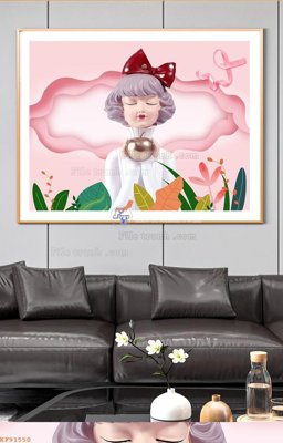 File gốc File tranh hiện đại pha lê gương KF91550 (AI/EPS) cho in ấn