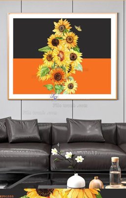 File gốc File tranh hiện đại pha lê gương KF91555 (in mica) trang trí