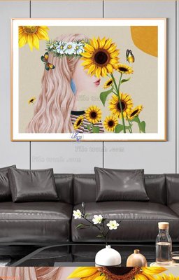 File gốc File tranh hiện đại pha lê gương KF91561 (in tráng gương) hiện đại