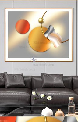 Ảnh mô tả file gốc in mica File tranh hiện đại pha lê gương KF91566