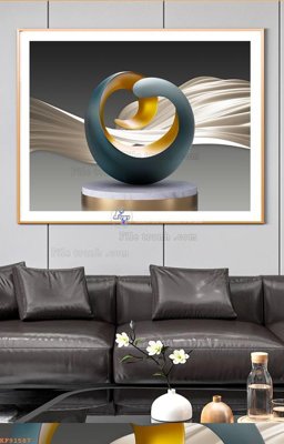 File tranh File tranh hiện đại pha lê gương KF91587 (bản gốc) treo tường