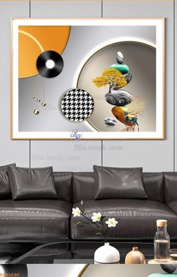 Tải file File tranh hiện đại pha lê gương KF91590 (gốc) in trên mọi chất liệu