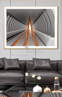 File in trần File tranh hiện đại pha lê gương KF91608 (file gốc) phong thủy