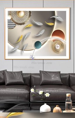 File tranh gốc File tranh hiện đại pha lê gương KF91609 (sắc nét từng chi tiết)