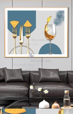 File in lụa File tranh hiện đại pha lê gương KF91613 (phong cảnh) File tranh hiện đại pha lê gương KF91613