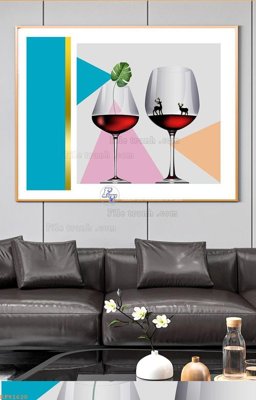 File PSD File tranh hiện đại pha lê gương KF91620 (gốc) nhiều lớp (multi-layer)