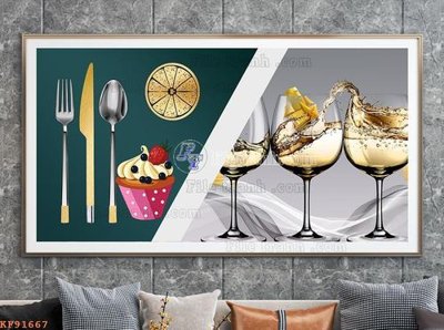 File tranh File tranh hiện đại pha lê gương KF91667 (gốc) in backlit film