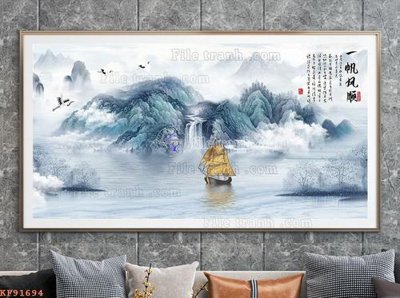 File PSD File tranh hiện đại pha lê gương KF91694 (gốc) cho designer