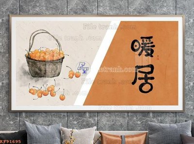 File in lụa File tranh hiện đại pha lê gương KF91695 (chất lượng cao) File tranh hiện đại pha lê gương KF91695