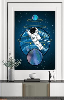 File gốc File tranh hiện đại pha lê gương KF91720 (in lụa) cao cấp