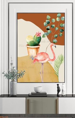 File in trần File tranh hiện đại pha lê gương KF91725 (bản gốc) phong cảnh