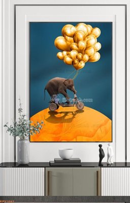 File tranh gốc File tranh hiện đại pha lê gương KF91842 (bản quyền) Filetranh.com