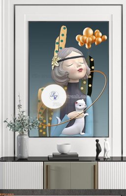 File in trần File tranh hiện đại pha lê gương KF91860 (file gốc) hoa văn 3D