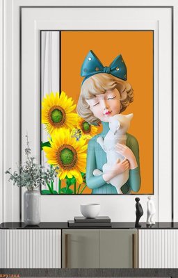 File tranh File tranh hiện đại pha lê gương KF91864 (ảnh gốc) in trần 3D