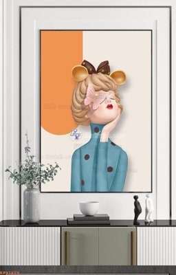 Tải file File tranh hiện đại pha lê gương KF91879 (gốc) chủ đề tâm linh