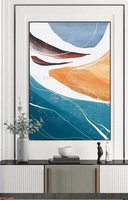 File tranh PSD File tranh hiện đại pha lê gương KF91888 chất lượng cao