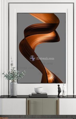 File ảnh File tranh hiện đại pha lê gương KF91891 (gốc) in decal dán tường