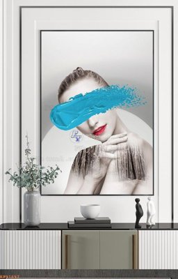 File tranh File tranh hiện đại pha lê gương KF91897 (file gốc) chuẩn màu in