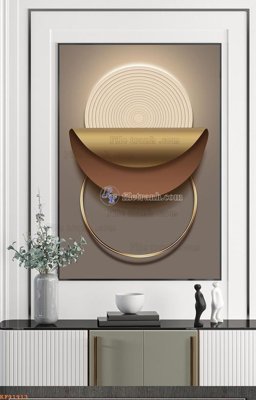 File gốc in ấn File tranh hiện đại pha lê gương KF91913 độ phân giải cao