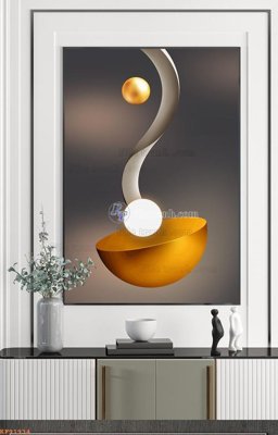 File tranh gốc File tranh hiện đại pha lê gương KF91934 (bản đẹp) độc quyền