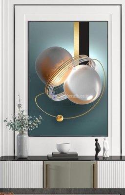 File in ấn cao cấp File tranh hiện đại pha lê gương KF91940 (file gốc)