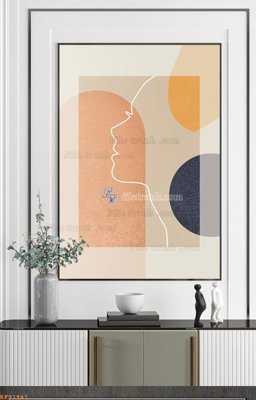 File gốc File tranh hiện đại pha lê gương KF91941 (in lụa) họa tiết 3D