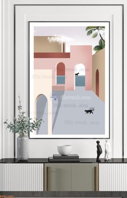 File tranh File tranh hiện đại pha lê gương KF91942 (file gốc) chuẩn màu in